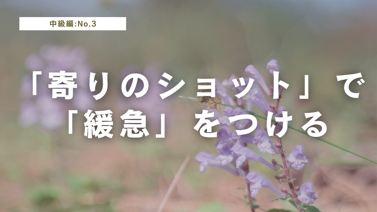 「寄りのショット」で映像に緩急をつける|撮影アイデア集【2025年版】